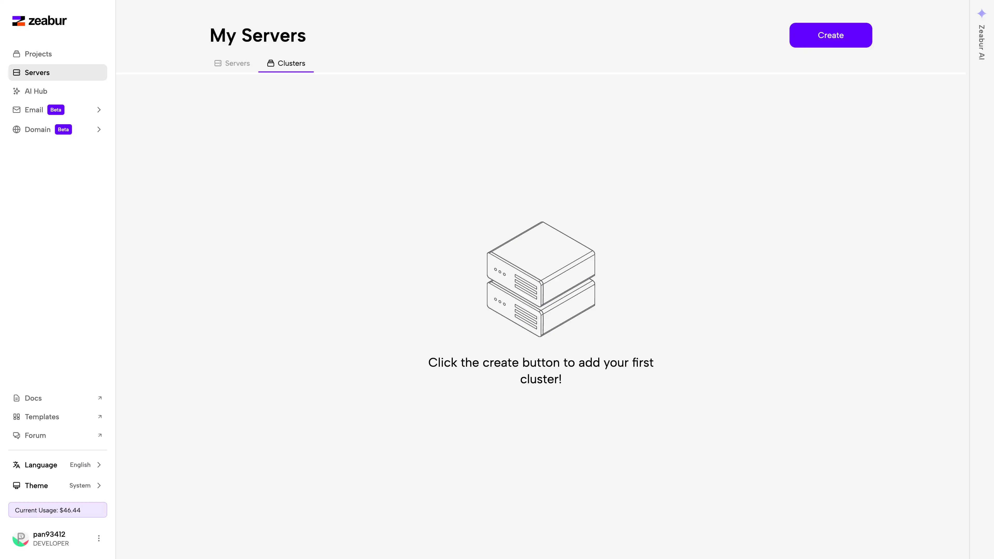 cluster page