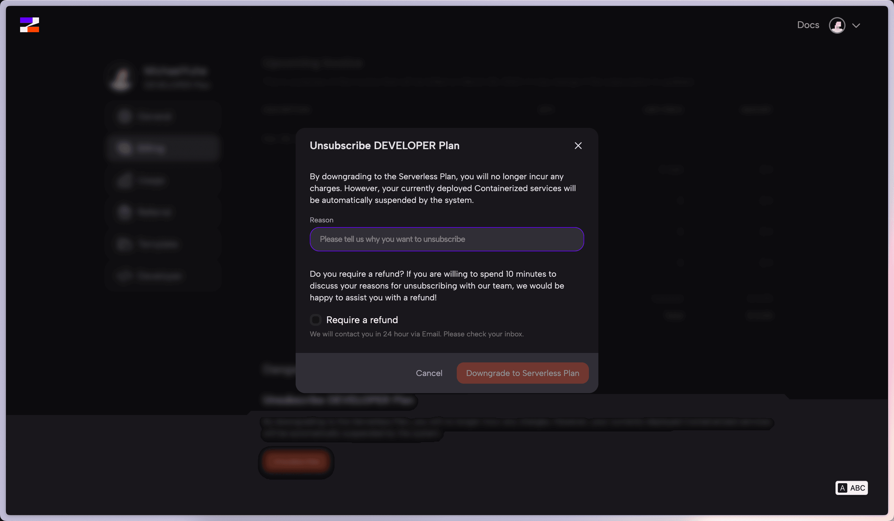 Unsubscribe